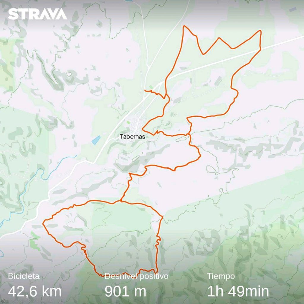 Ruta de ciclismo en Tabernas